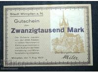 Germania, Germania, Wimpfen 20 000 mărci, 1918, UNC-1