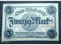 Germania, Germania, Aschaffenburg 20 mărci, 1918, UNC