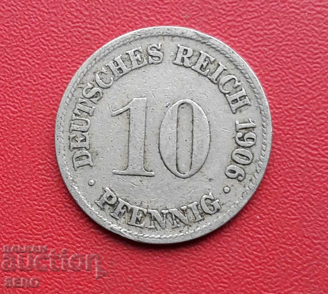 Germany-10 pfennig 1906 D-Munich Germany-10 pfennig 1906 D-Munich