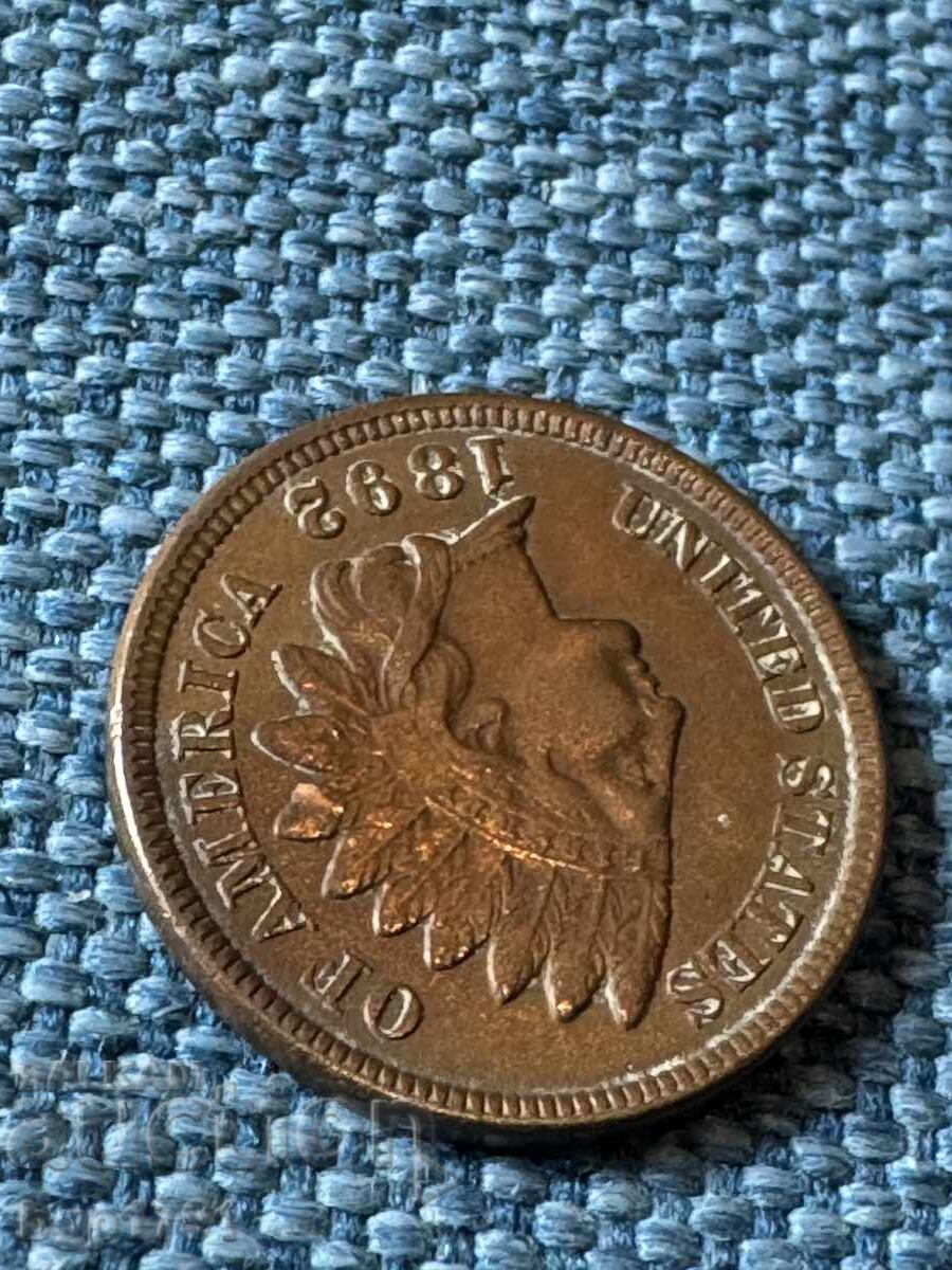 1 Cent 1892 USA Gloss - 5 1 Cent 1892 USA Gloss - 5