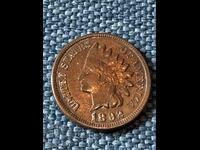 1 λεπτό 1892 ΗΠΑ γυαλιστερό