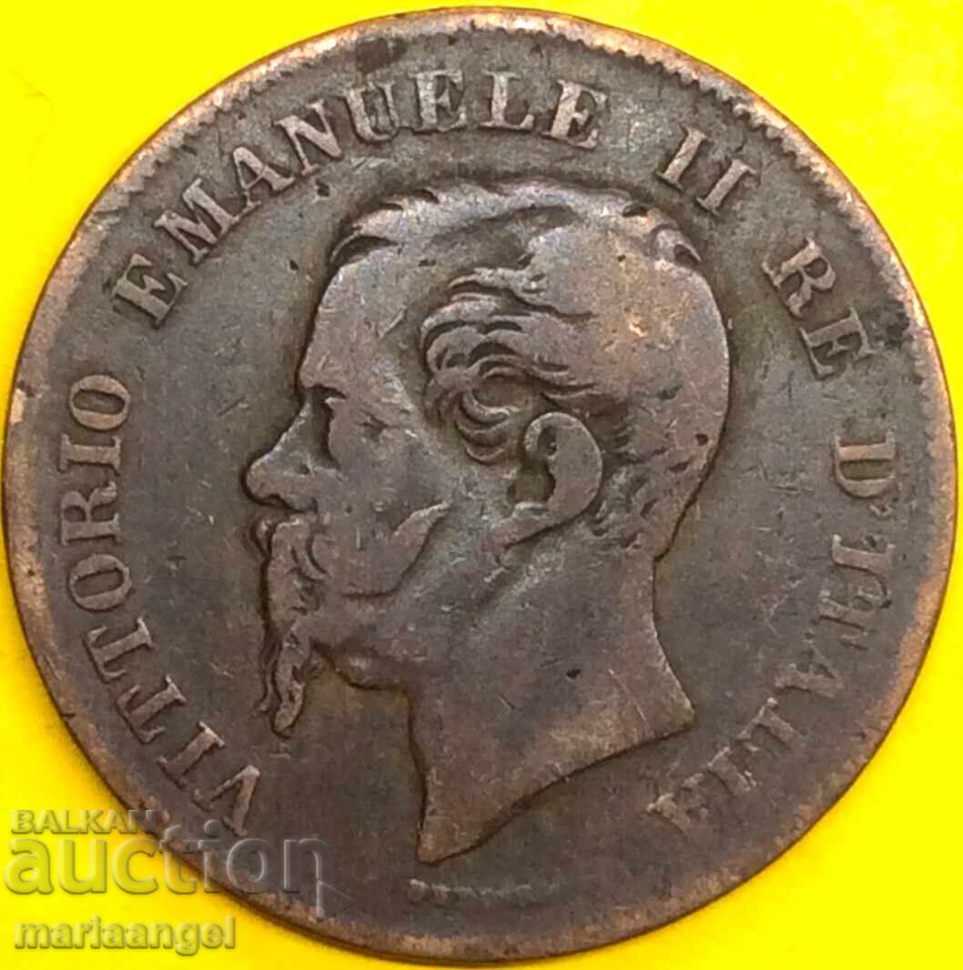 ΙΤΑΛΙΑ 1862 5 centesimi centesimi N - Naples με τιμή 4.99 BGN | € 2.55