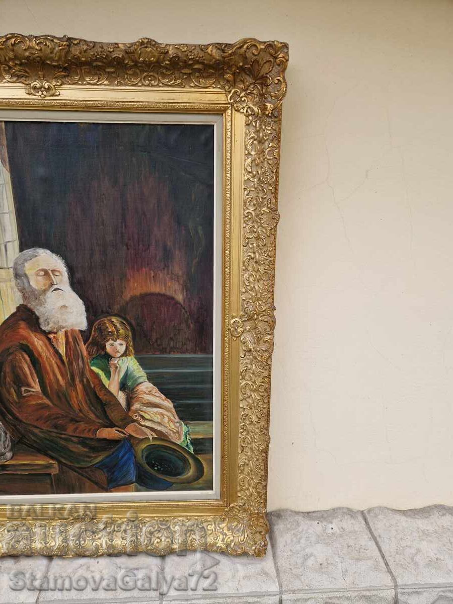 Παράδοση Μοναδικός αντίκα πίνακας Βέλγου καλλιτέχνη, λάδι σε καμβά