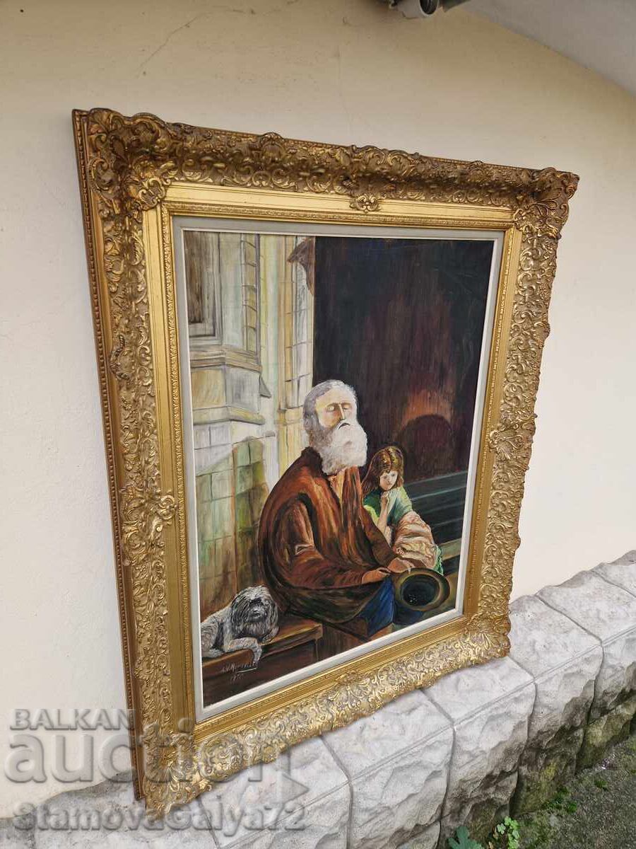 Μοναδικός αντίκα πίνακας Βέλγου καλλιτέχνη, λάδι σε καμβά - 6