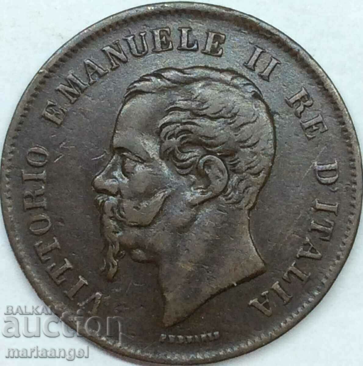 5 чентезими 1862 N - Неапол Италия 25мм - 7 5 чентезими 1862 N - Неапол Италия 25мм - 7