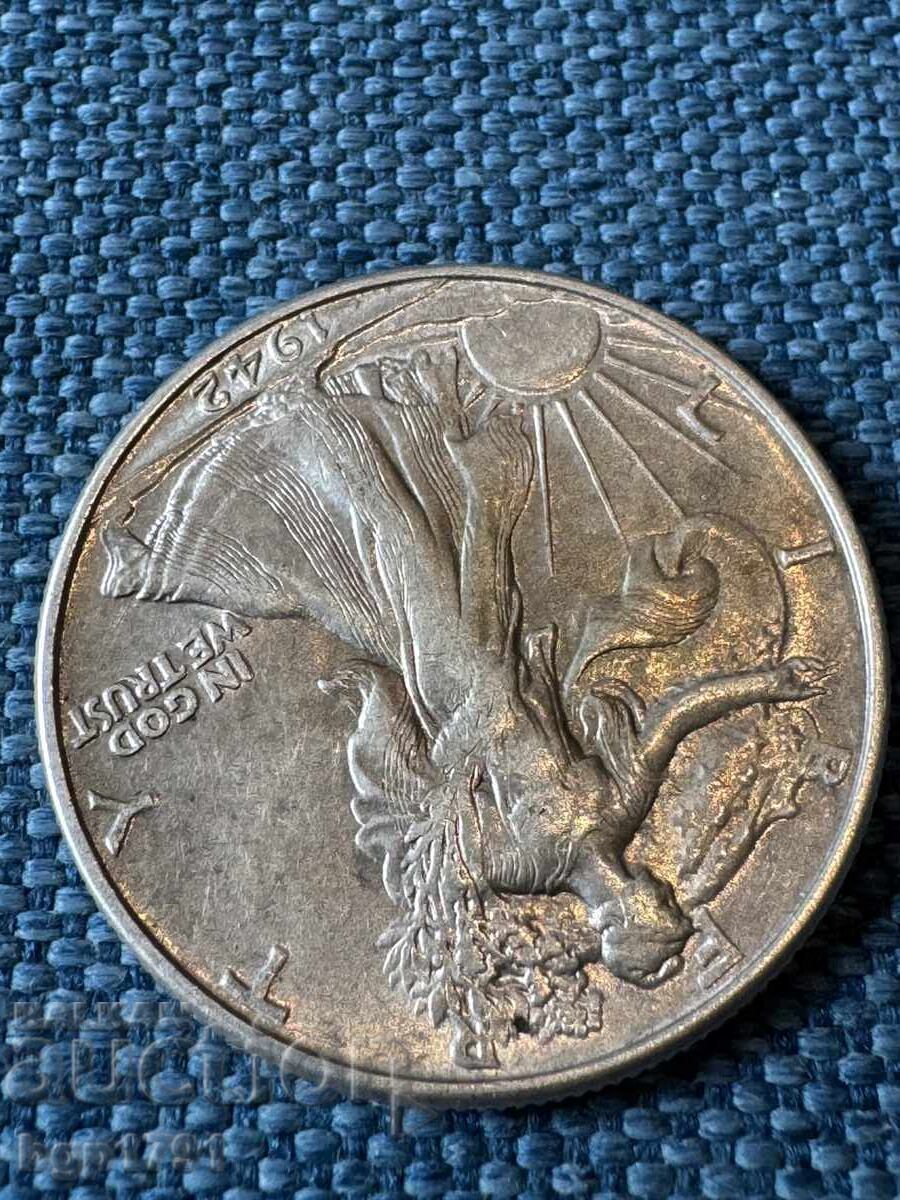 Халф долар 1942 САЩ UNC сребро - 5