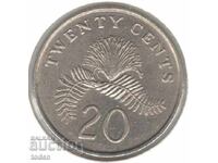 Singapore - 20 Cenți - 1987 - KM# 52 - panglică în sus