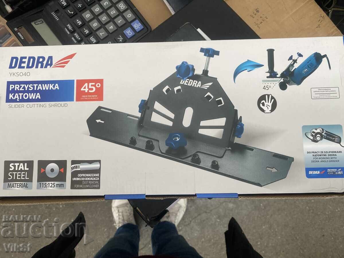 Adaptor pentru tăiat plăci la 45° pentru polizor unghiular DEDR - 5 Adaptor pentru tăiat plăci la 45° pentru polizor unghiular DEDR - 5