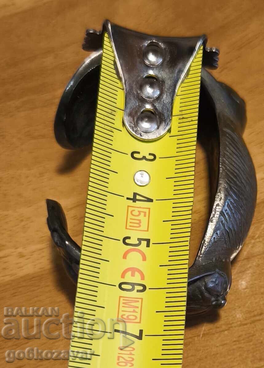 Revival-era baked clay bracelet, slingshot, ornament, jewelry! - 7