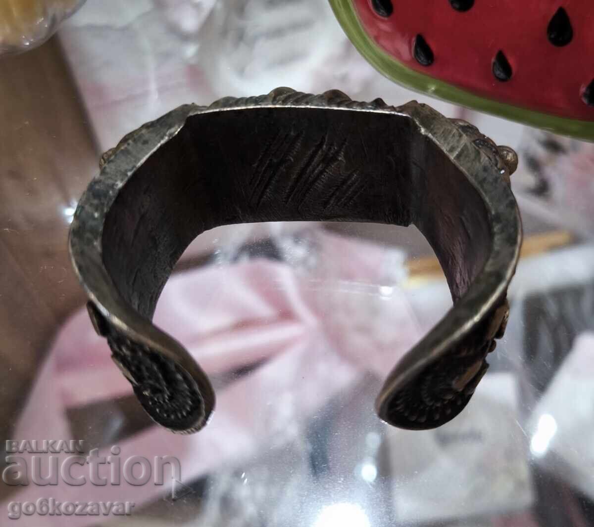 Възрожденска голяма гривна рогатка накит бижу! - 5 Възрожденска голяма гривна рогатка накит бижу! - 5