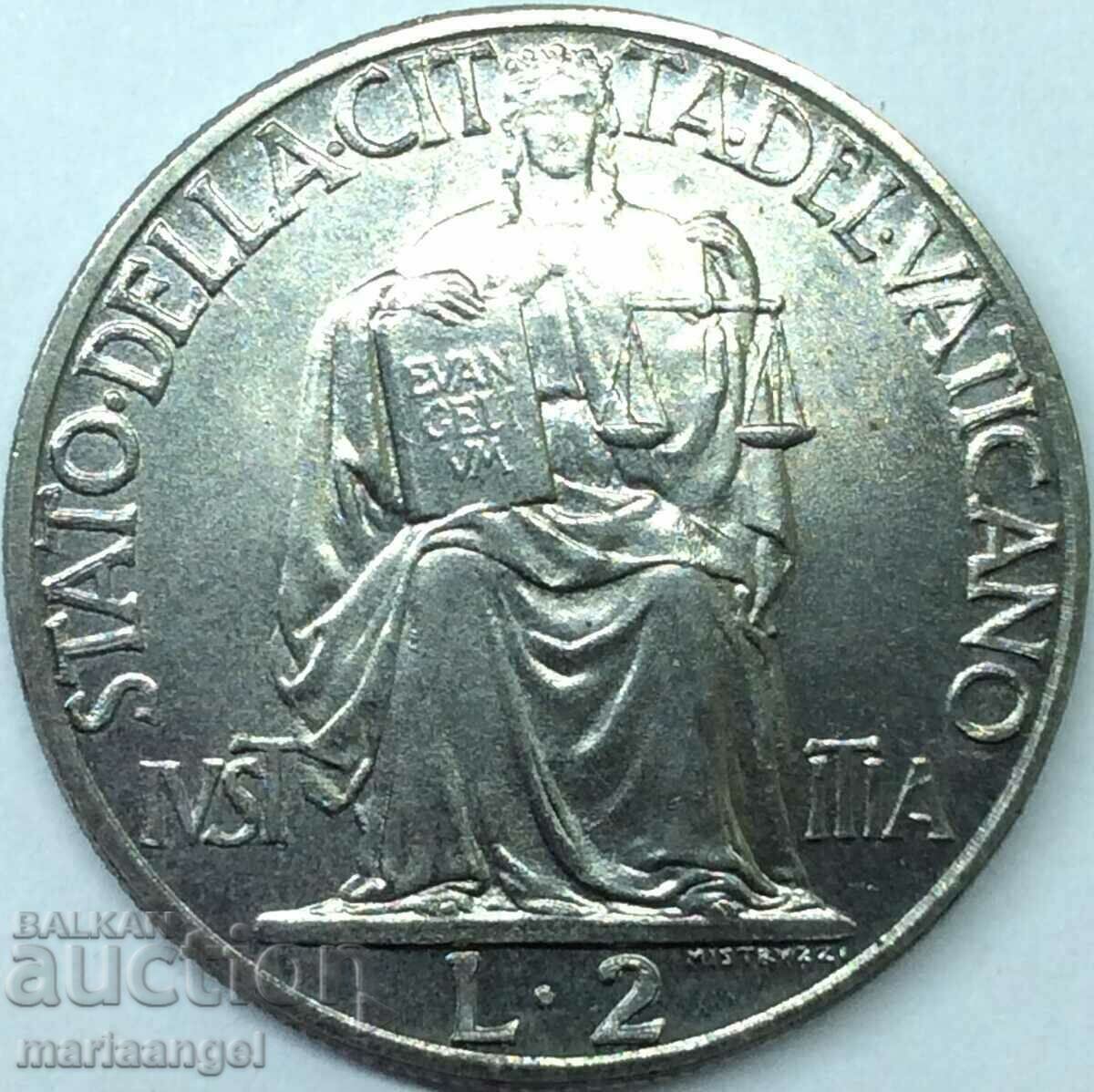 Vatican 2 lire 1942 Vatican