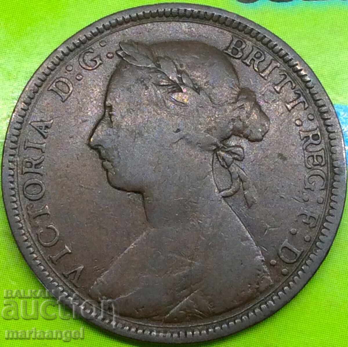 Marea Britanie 1/2 Penny 1885 Victoria Bronz cu preț 18.00 BGN | € 9.20 Marea Britanie 1/2 Penny 1885 Victoria Bronz cu preț 18.00 BGN | € 9.20