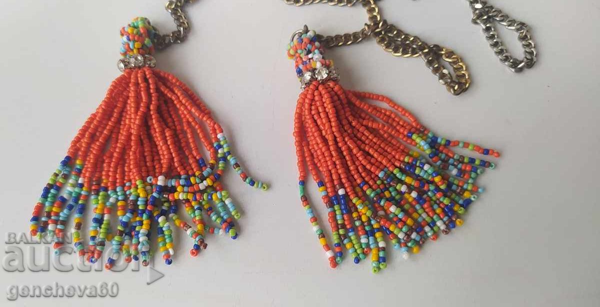 Auction  Beaded Tassel Necklace