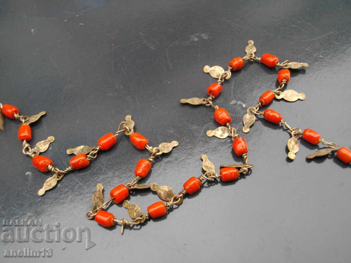 Delivery of Old necklace with pendants for folk costume Delivery of Old necklace with pendants for folk costume