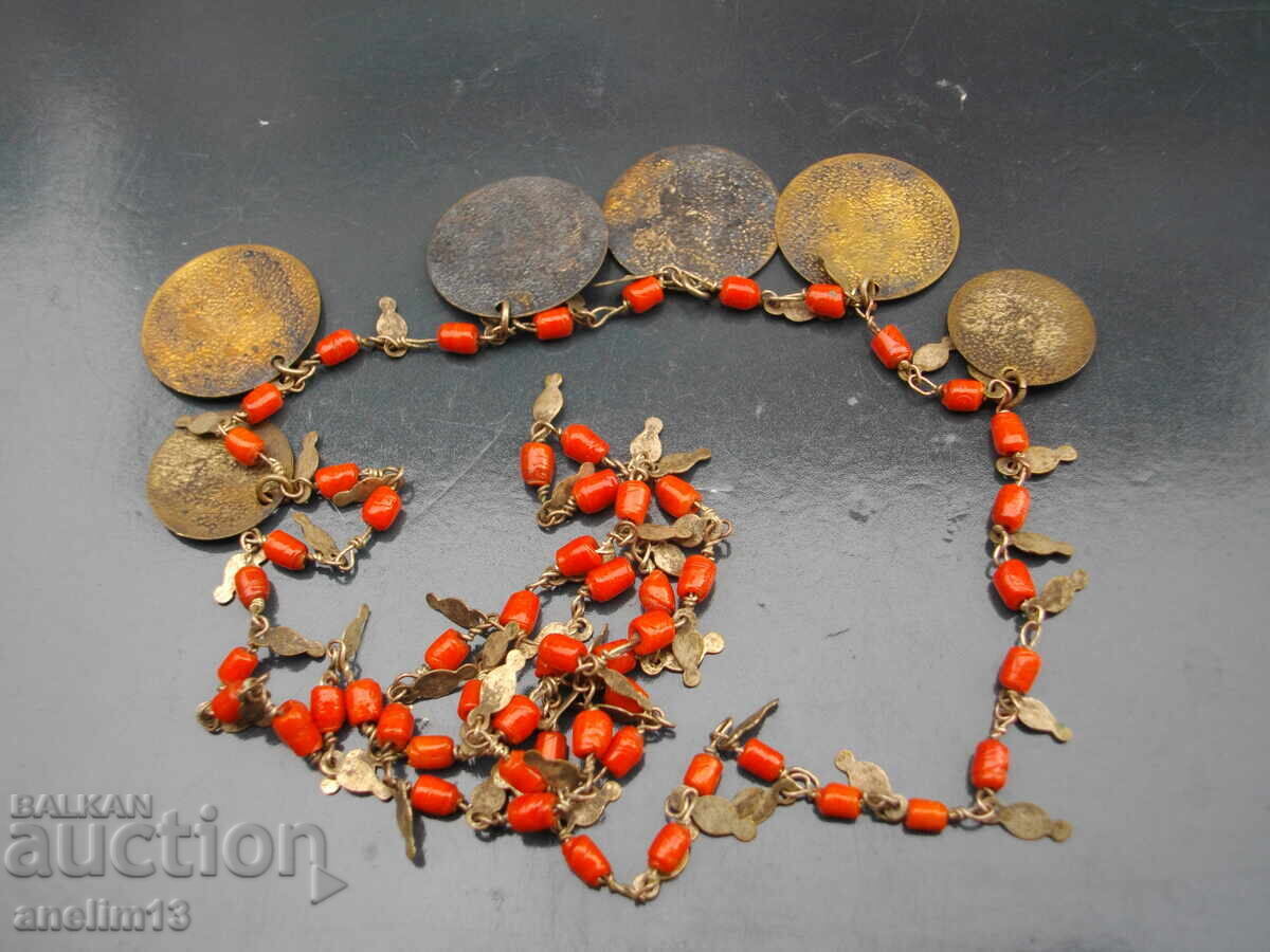 Old necklace with pendants for folk costume - 5 Old necklace with pendants for folk costume - 5