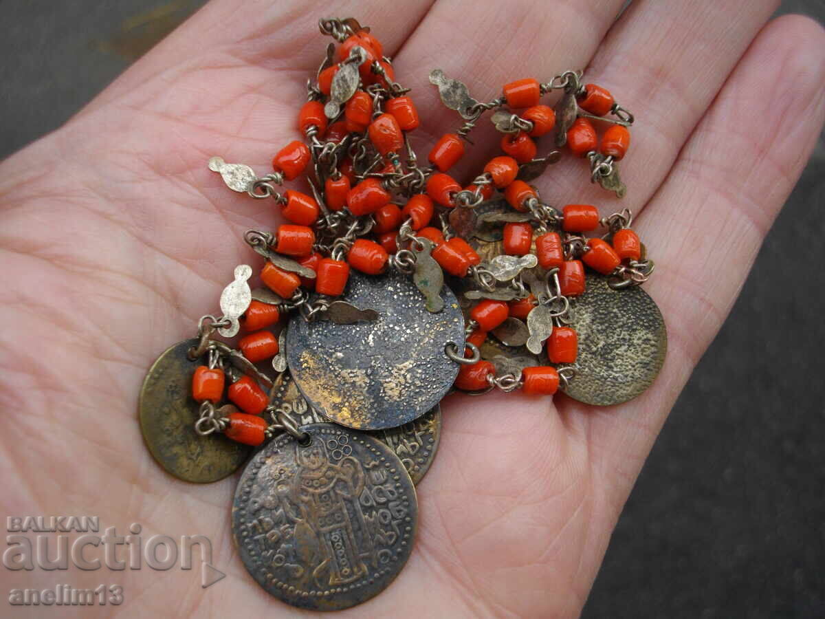 Old necklace with pendants for folk costume - 7 Old necklace with pendants for folk costume - 7