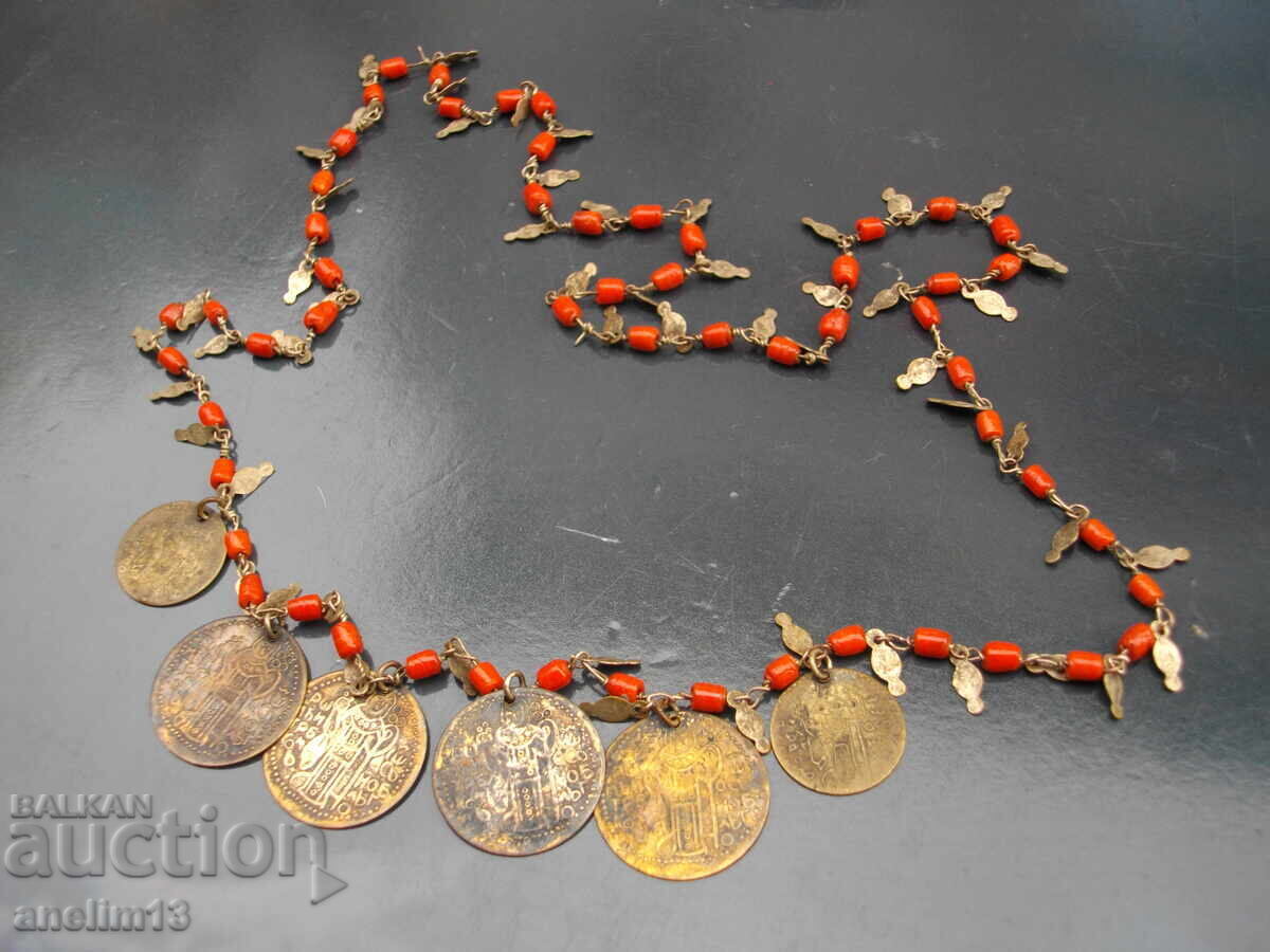Old necklace with pendants for folk costume Old necklace with pendants for folk costume