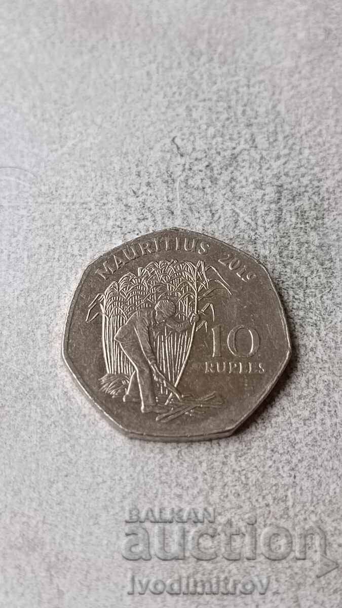Μαυρίκιος 10 ρουπίες 2019