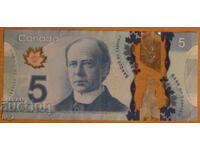 5 DOLLARS 2013, CANADA - Polymer