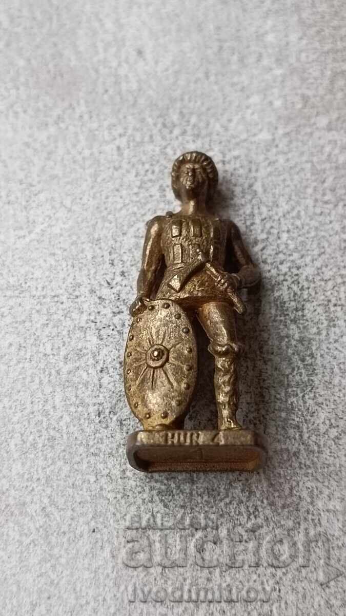 Metal figure from chocolate egg Hun 4