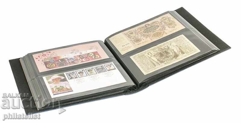 LINDNER - XL album for 224 banknotes, FDC envelopes - blue color with price 39.00 BGN | € 19.94 LINDNER - XL album for 224 banknotes, FDC envelopes - blue color with price 39.00 BGN | € 19.94