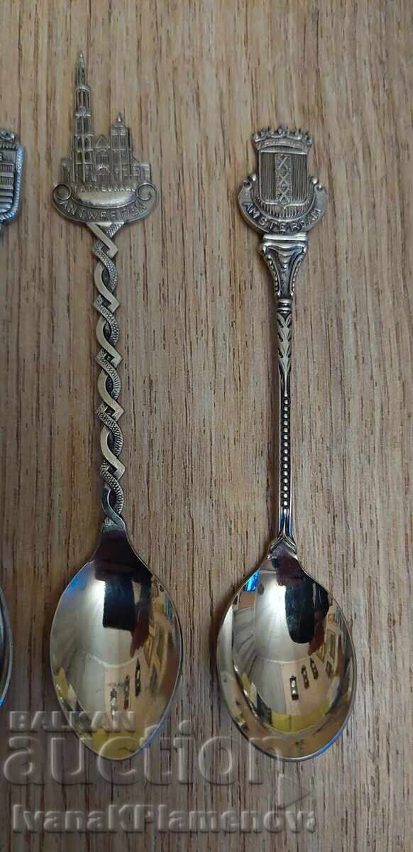 Auction  Spoons for collectors, 4 pieces