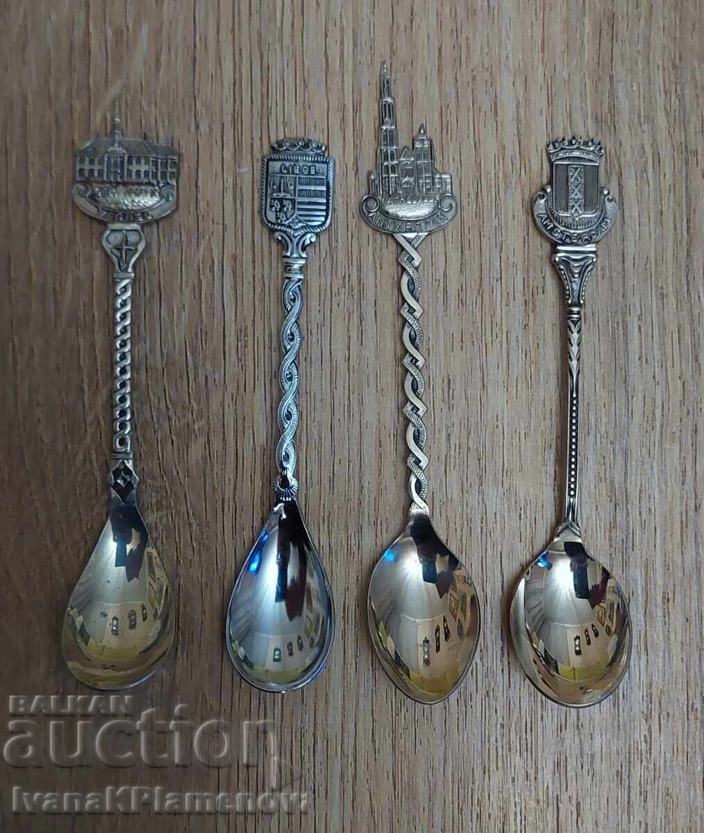 Spoons for collectors, 4 pieces