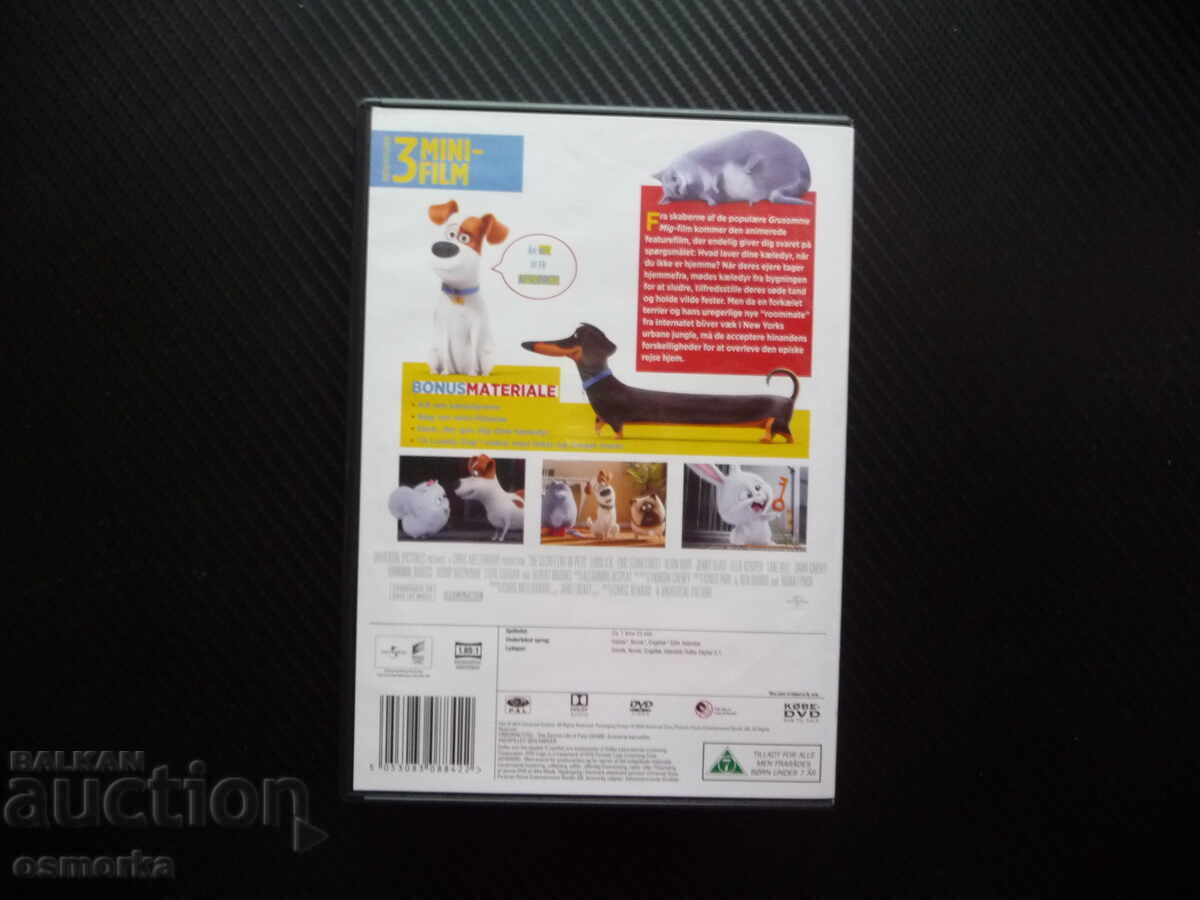 Licitație Animale de companie: Viața secretă a animalelor DVD film animație (în limba engleză)