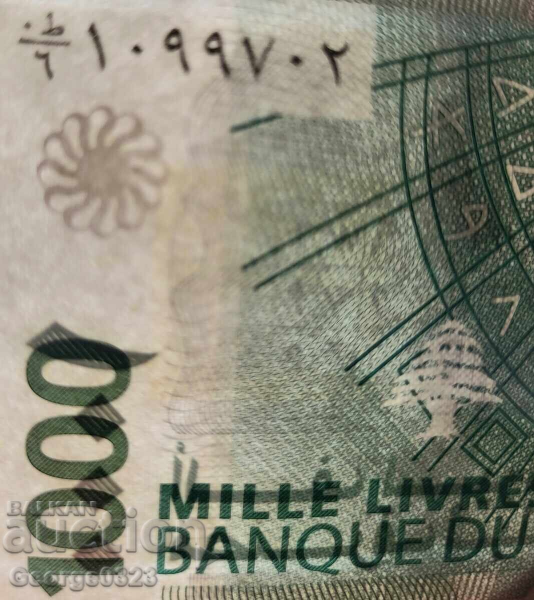 Δημοπρασία Λίβανος 2004 1000 λίβρες UNC Νέα Δημοπρασία Λίβανος 2004 1000 λίβρες UNC Νέα