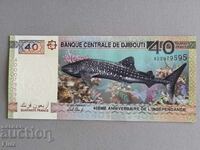 Bancnota - Djibouti - 40 franci (aniversare) UNC | 2017