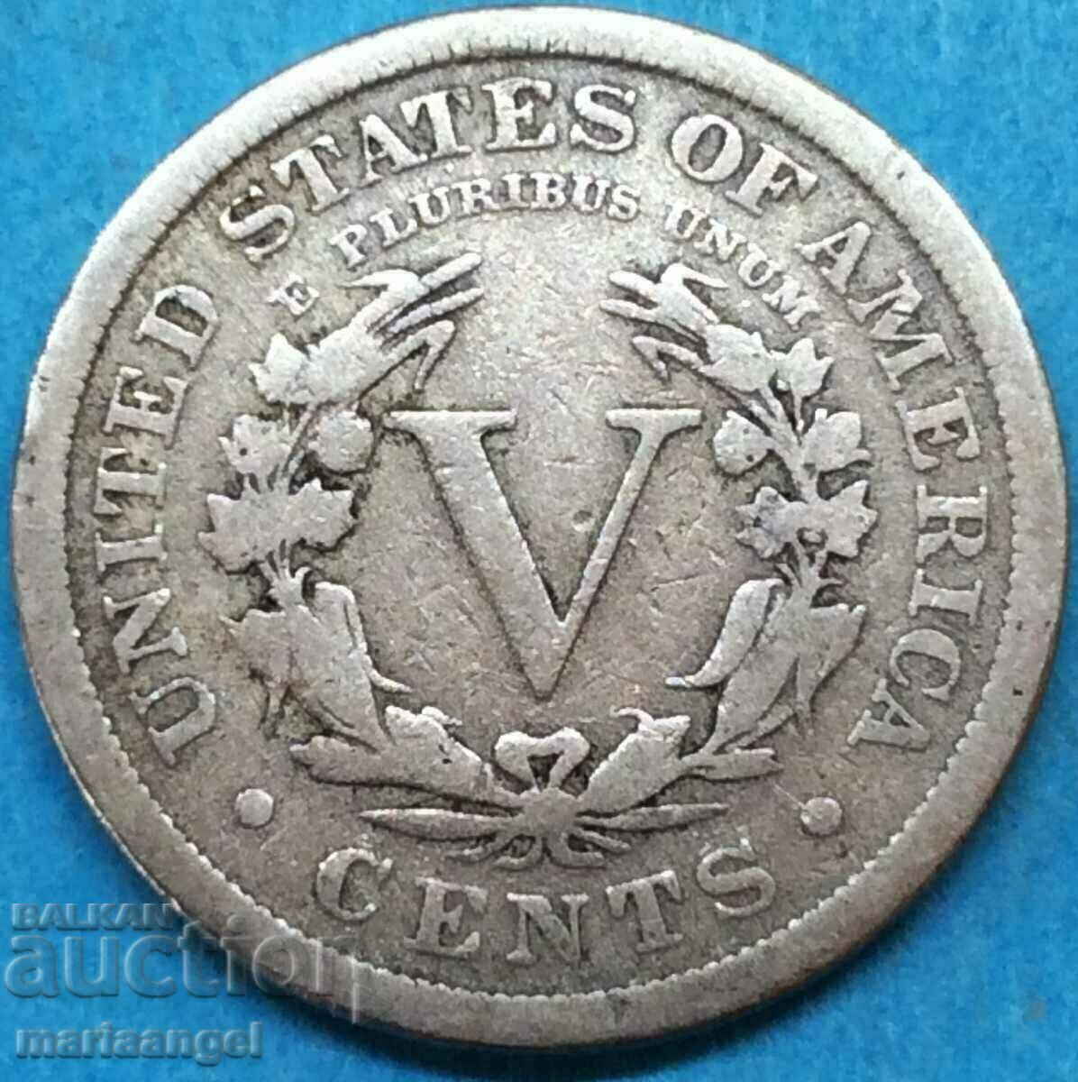 5 cenți 1911 USA Liberty cu preț 12.00 BGN | € 6.14 5 cenți 1911 USA Liberty cu preț 12.00 BGN | € 6.14