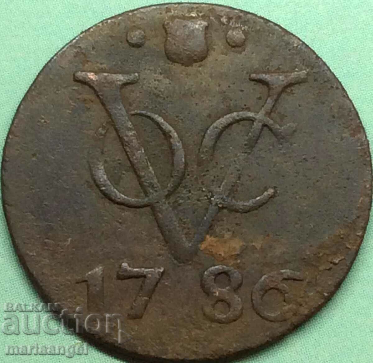 Olanda 1782 1 Duit Cent Provincia Utrecht - 6