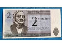 Estonia 1992 2 Krooni UNC Nouă
