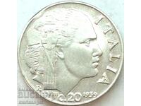 20 centesimi 1939 Italia Victor Emanuel al III-lea