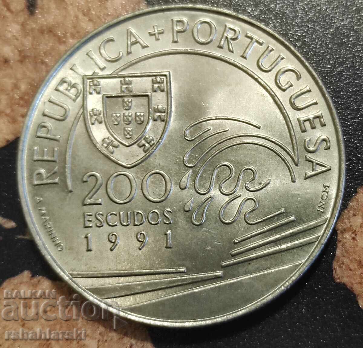 Coin Portugal (Jubilee) 200 Escudos, 1991 Coin Portugal (Jubilee) 200 Escudos, 1991