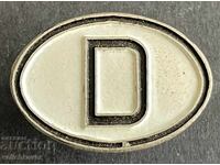 42098 Западна Германия знак умален вариант  D Deutschland