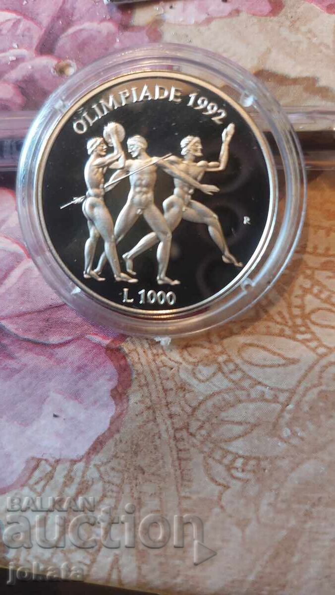 1000 λίρες Σαν Μαρίνο ασήμι 1000 λίρες Σαν Μαρίνο ασήμι