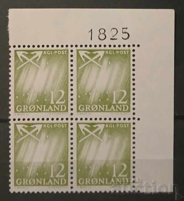 Groenlanda 1963 Aurora Boreală MNH