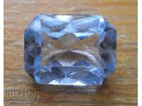 Φασεταρισμένο ημιπολύτιμο λίθο - ακουαμαρίνα - 12,5 ct