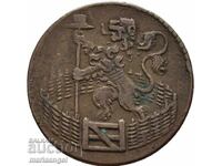 Olanda 1 Duit 1780 Republica - 6 provincii 3,27g cupru