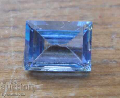 Фасетиран полускъпоценен камък - аквамарин - 1,5 ct