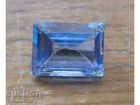 Faceted semi-precious stone - aquamarine - 1.5 ct