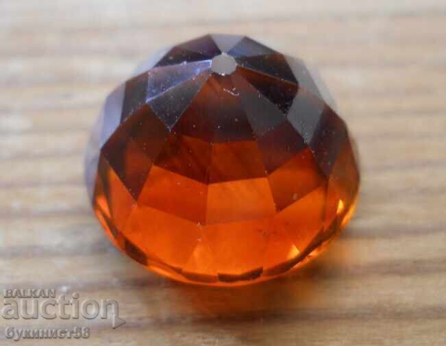 Аукцион Фасетиран полускъпоценен камък - гранат хесонит - 17,5 ct