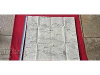 SLIVEN ȘI ÎMPREJURIMI 7 - HARTĂ MILITARĂ VECHE - WW I