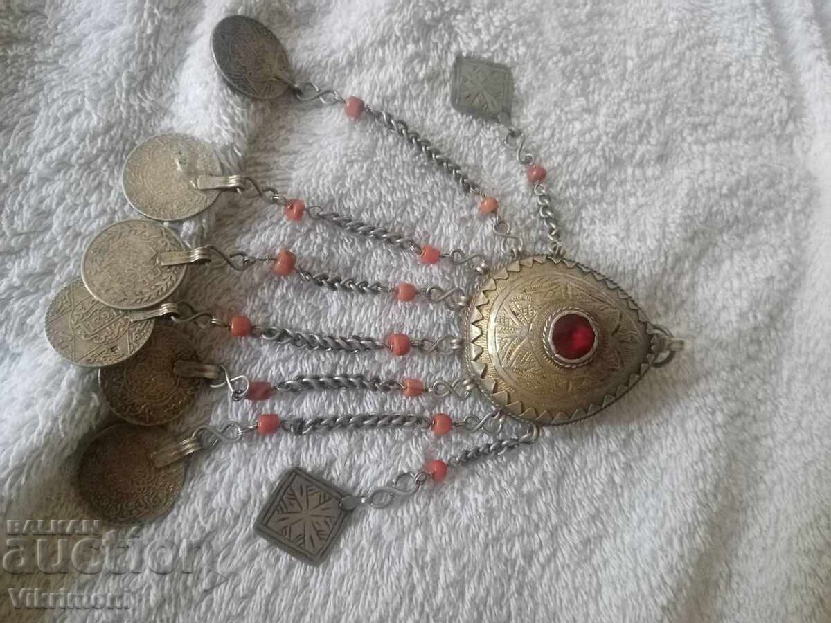 Трепка,Възрожденски накит,сачан,османски монети,корал - 5