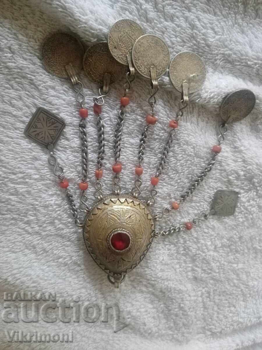 Трепка,Възрожденски накит,сачан,османски монети,корал - 7