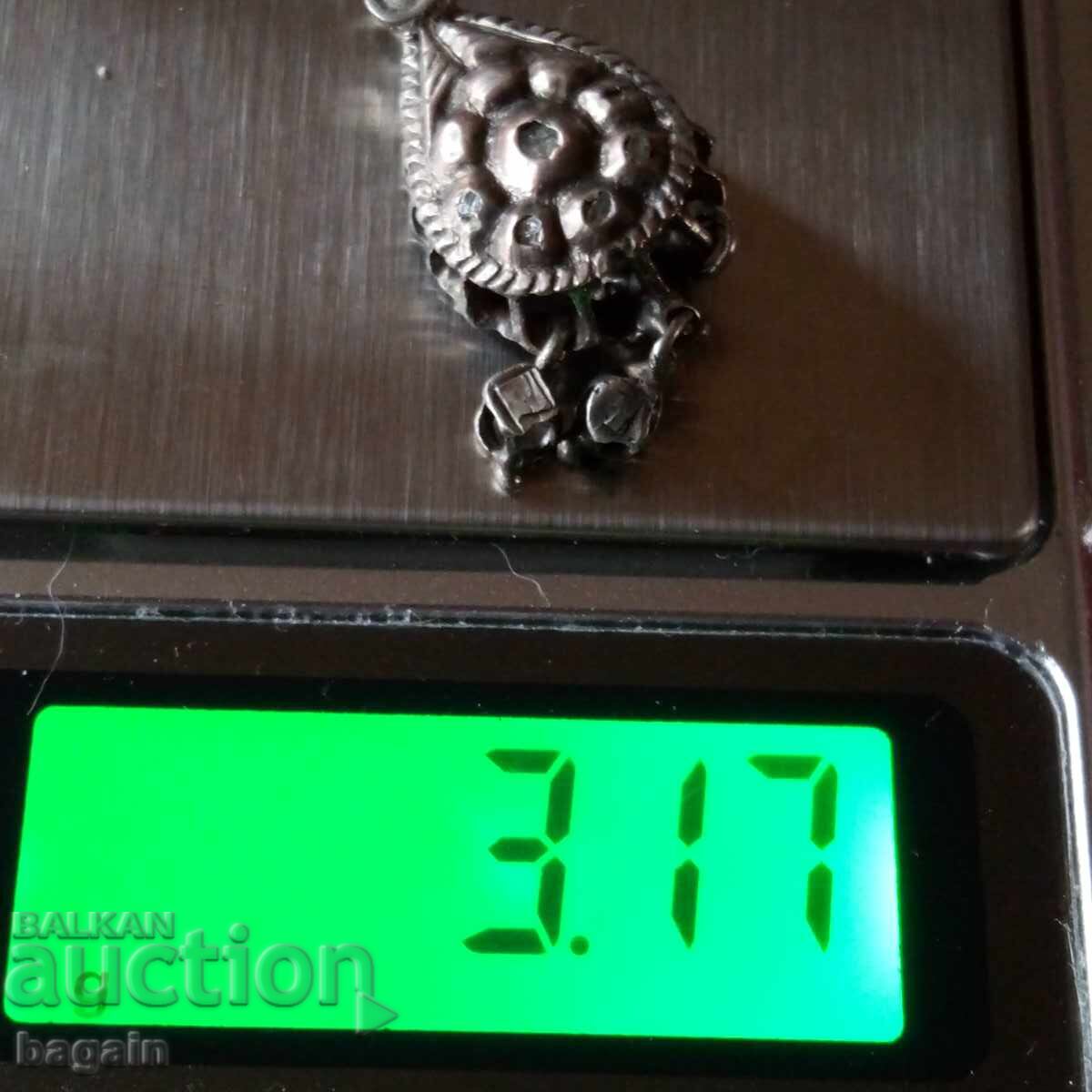 Διαμαντένιο μενταγιόν. Ασήμι - 5