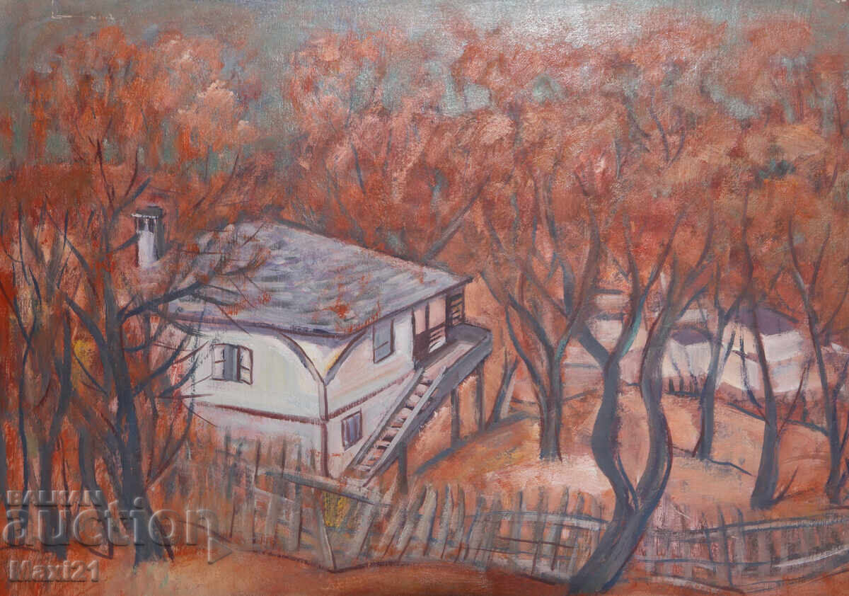 Auction  Oil painting, cityscape