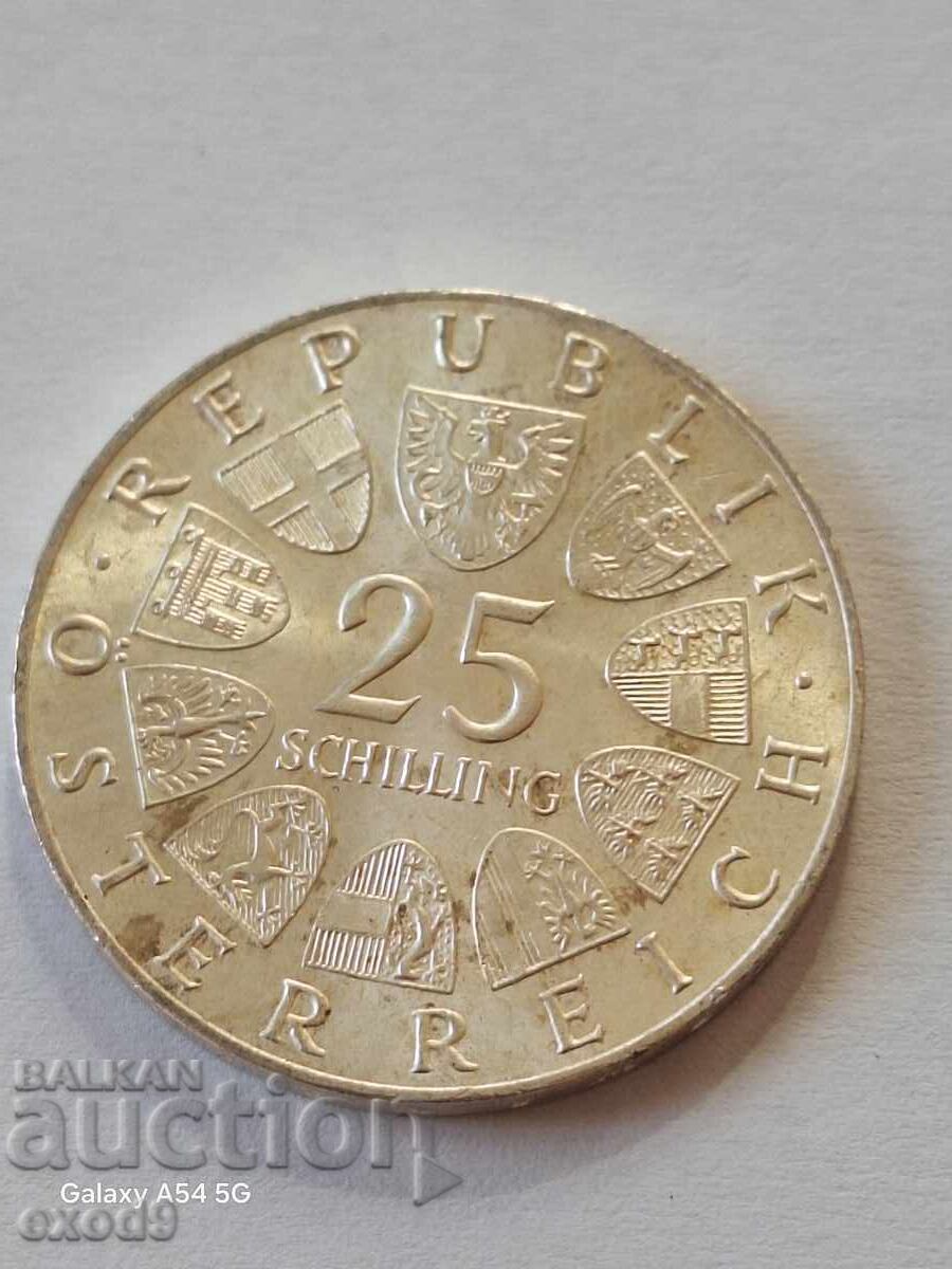 Silver 25 Schillings 1973 / Austria Silver 25 Schillings 1973 / Austria