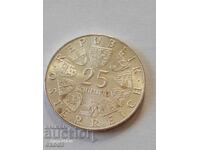 Сребро 25 Шилинга 1973 / Австрия